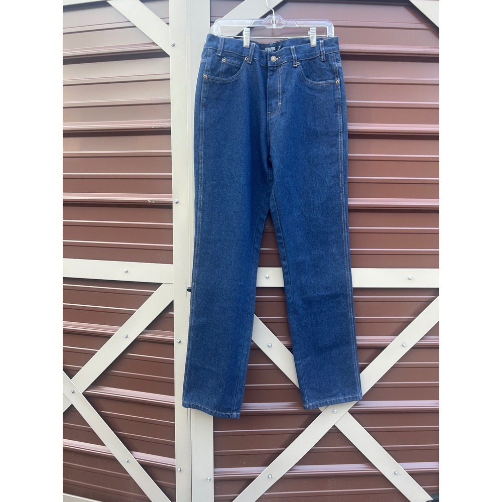Mission‎ Ridge Denim Mens 32x32 Straight Leg Jeans Blue Heavy Duty Workwear